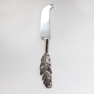 Feather Cheese Knife, silver