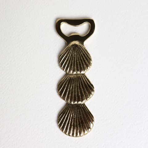 Shell Bottle Opener, gold