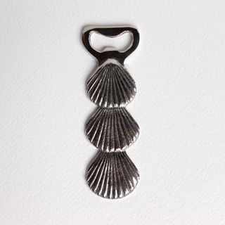 Shell Bottle Opener, silver