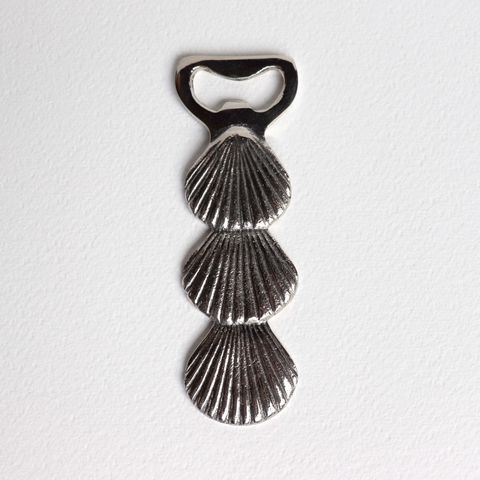 Shell Bottle Opener, silver