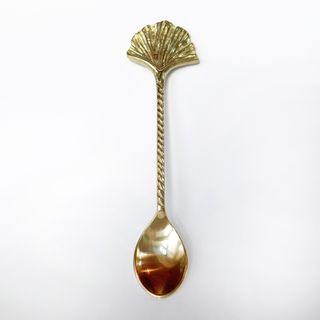 Gingko Leaf teaspoon, gold