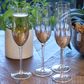 Starry Sky Champagne Flute, silver, set of 4