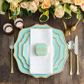 Floraison Charger Plate, Tiffany Blue