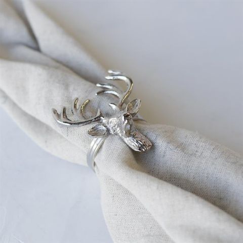 Elk, Napkin Ring, silver