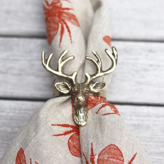 Elk Napkin Ring GOLD