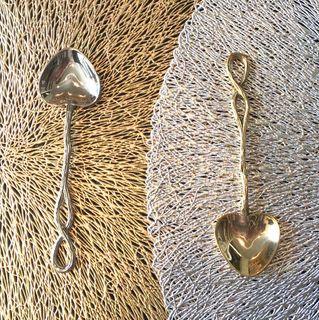 Heart Infinity teaspoon, gold