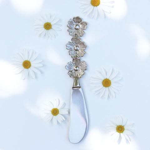 Flower Trio Spreader, Silver