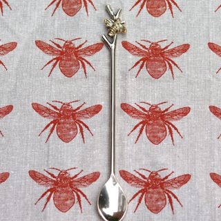 Branch and Bee, Long teaspoon, gold