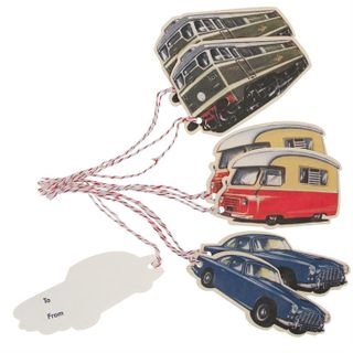 Vintage Transport Gift Tags pack of 6
