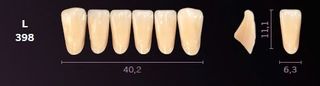 L398-A1 MONDIAL TEETH LOWER ANTERIOR