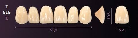 T515-A1 MONDIAL TEETH UPPER ANTERIOR