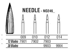 246-009 7901 CARBIDE FG NORTHBEL BURS /5