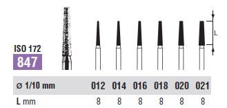 F847-016 DIAMOND FG NORTHBEL BURS PKT 5