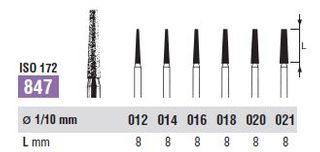 F847-016 DIAMOND FG NORTHBEL BURS PKT 5