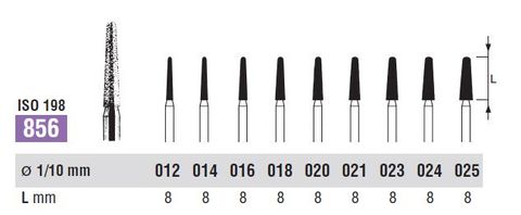 856-016 DIAMOND FG  NORTHBEL BURS PKT 5