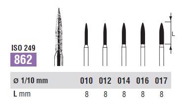 862-012 DIAMOND FG NORTHBEL BURS PKT 5