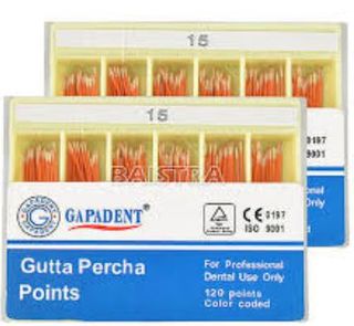 GUTTA PERCHA POINTS .04 TAPER 15 BOX/60