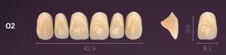 O2-A1 PREMIUM TEETH UPPER ANTERIOR