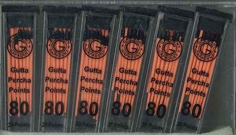 GUTTA PERCHA POINTS CC 80 VIAL/20