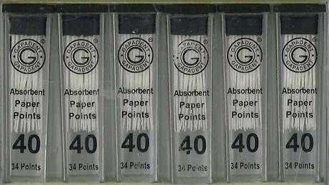 PAPER POINTS CC 40 VIAL/34