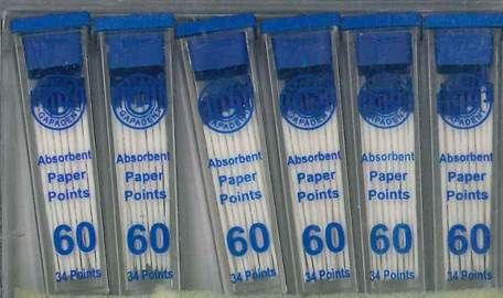 PAPER POINTS CC 60 VIAL/34