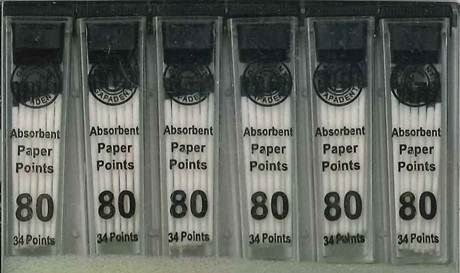 PAPER POINTS CC 80 VIAL/34