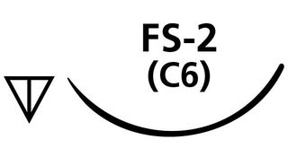 SUTURE CHROMIC GUT 3/0 FS2 NEEDLE /12