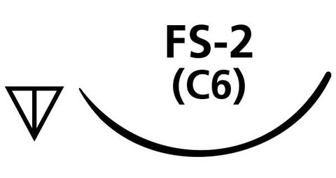 SUTURE PLAIN GUT 4/0 FS2 NEEDLE /12