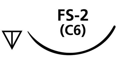 SUTURE CHROMIC GUT 4/0 FS2 NEEDLE /12