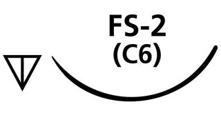 SUTURE PGA 4/0 C6 FS2 NEEDLE /12