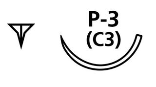 SUTURE PGA 5/0 P3 NEEDLE /12