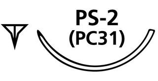 SUTURE PGA 3/0 PS2 NEEDLE /12