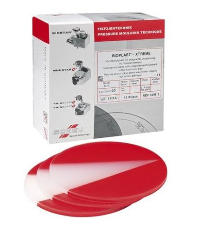 BIOPLAST XTREME RED 125MM ROUND 5MM/10