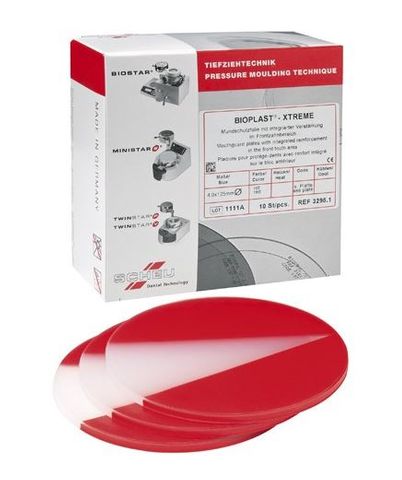 BIOPLAST XTREME RED 125MM ROUND 4MM/10