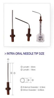 BROWN CORE INTRA ORAL NEEDLE TIP /50