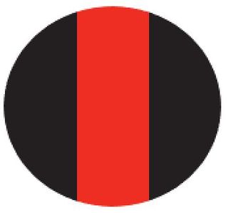 M/GUARD RD 4MM BLACK/RED 3 STRIPE 120MM