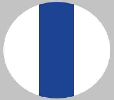 M/GUARD RD 4MM WH/DK BLUE 3 STRIPE 120MM