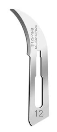 SCALPEL BLADE CARB STEEL12 STERILE / 100