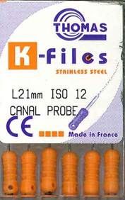 CANAL PROBE 21MM PKT 6 SIZE 12