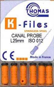 CANAL PROBE 25MM PKT 6 SIZE 12