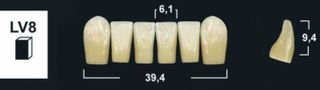 LV8 A1 LOWER ANTERIOR TRIBOS TEETH