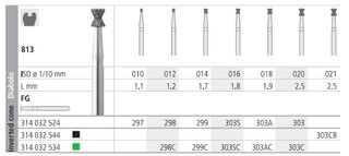 INTENSIV DIAMOND BUR 303C STD (813-020) FG/6