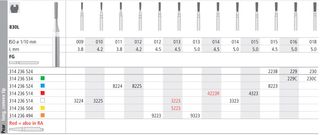 INTENSIV DIAMOND BUR 8223 MED (830L-015) FG/6