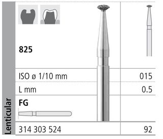 INTENSIV DIAMOND BUR 92 STD (825-015) FG/6