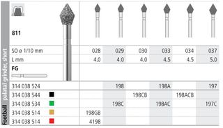 INTENSIV DIAMOND BUR 198 COARSE (811-029) FG/6