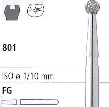 INTENSIV DIAMOND BUR 201S STD (801-014) RA/6