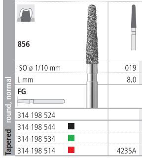 INTENSIV DIAMOND BUR 4235A FINE (856-019) FG/6