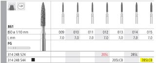 INTENSIV DIAMOND BUR 285LCB XCOARSE (861-015) FG/6