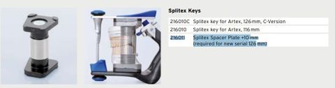 SPLITEX SPACER DISTANCE PLATE FOR ARTEX