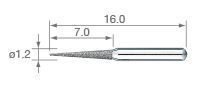 NSK PC4FF PICO BUR XFINE GRIT /3